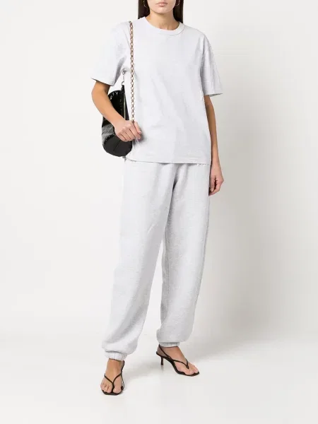 Raštuotas marškinėliai Alexander Wang pilka