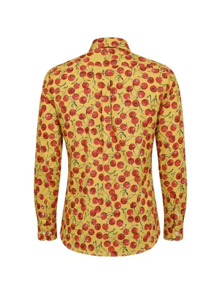 Cămașă Dolce & Gabbana cu imagine galben