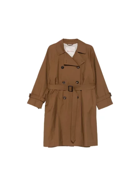 Trencz Max Mara dwurzędowy brązowy