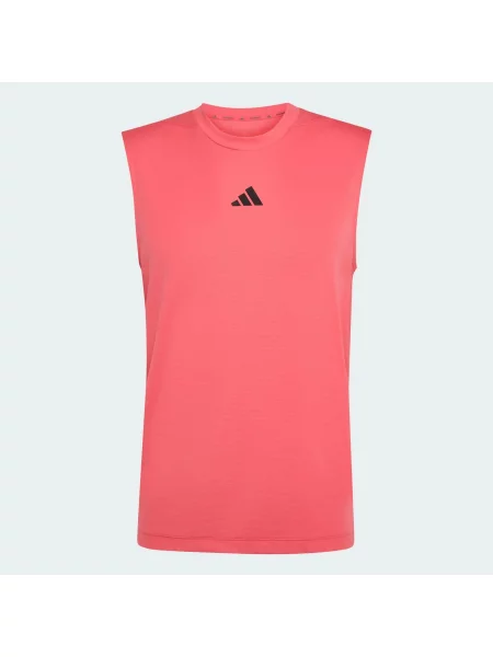 KOSZULKA BEZ RĘKAWÓW POWER 3 STRIPES czerwona