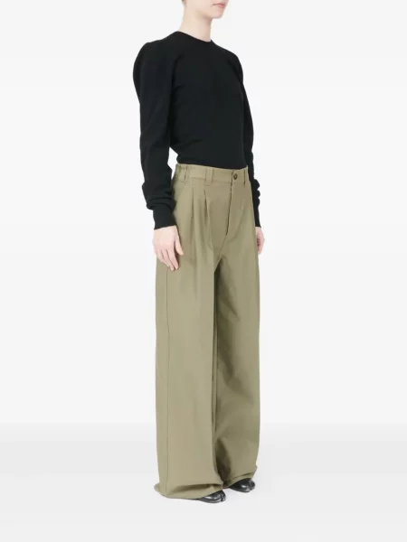 Pantaloni Maison Margiela plisate verde