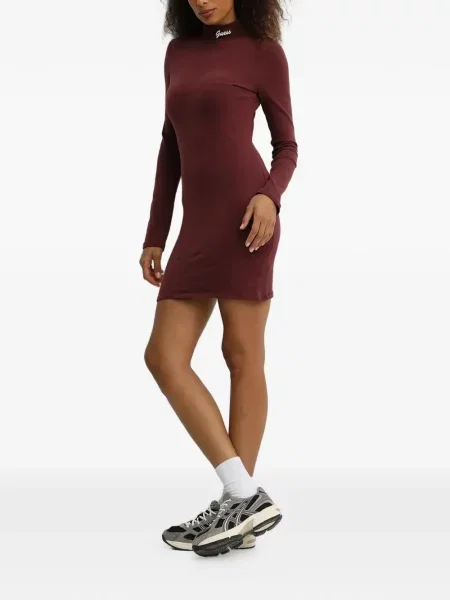 Rochie mini Guess cu broderie roșu
