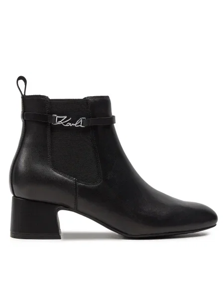 Členková obuv KARL LAGERFELD čierna
