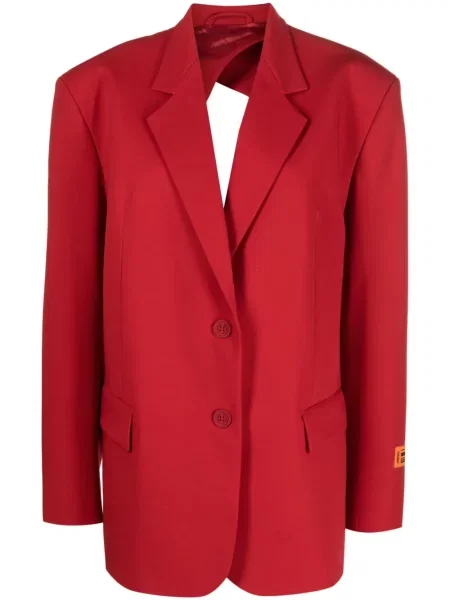 Marynarka Heron Preston jednorzędowa czerwona