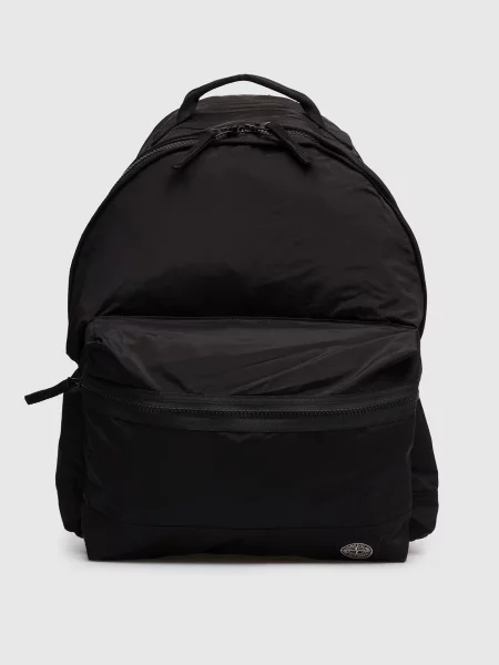 Рюкзак з логотипом Stone Island чорний