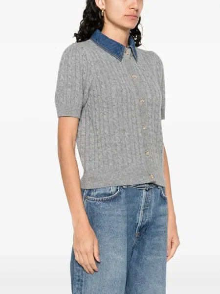 Cardigan Sandro de lână gri