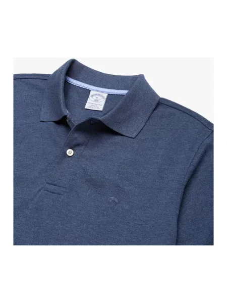 Koszulka polo Brooks Brothers z krótkim rękawem niebieska