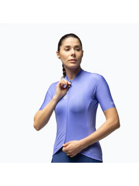 Tricou de ciclism pentru femei Alé Color Block jacaranda