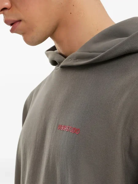 Суитчър 1989 Studio с принт сиво