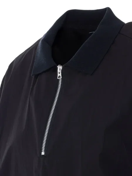 Polo Sacai scurt negru