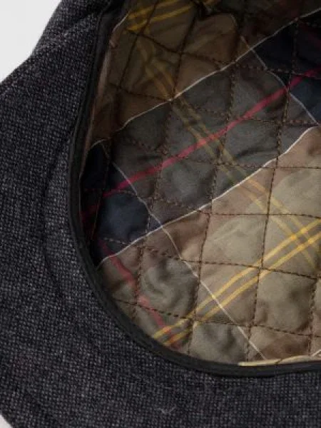Barbour kaszkiet z wełny szara