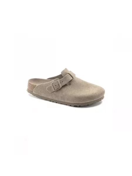 Kožené pantofle Birkenstock béžové