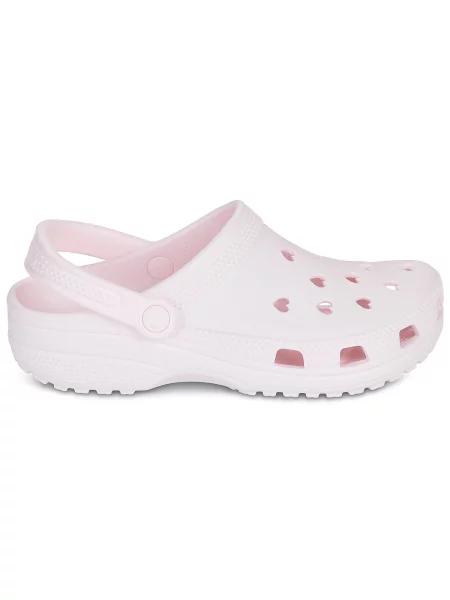 Klasične natikače Crocs s uzorkom srca ružičasta