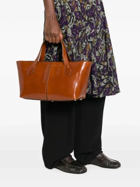 Geantă shopper Proenza Schouler din piele maro