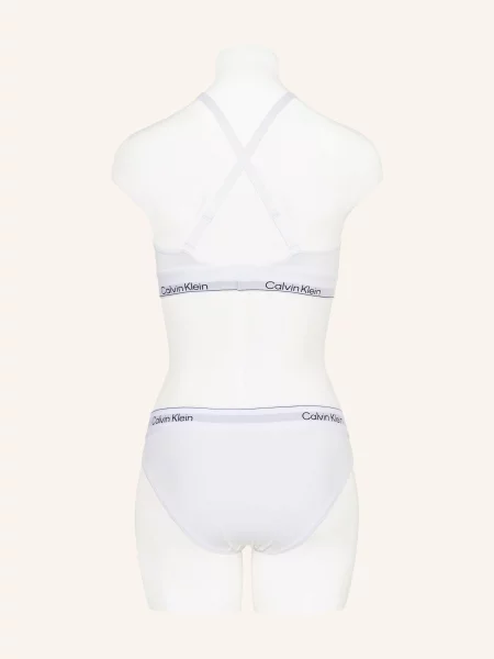 Calvin Klein Bustier Podprsenka Icon Cotton Modal bílá