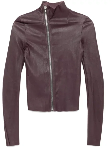 Kurtka Rick Owens asymetryczna fioletowa