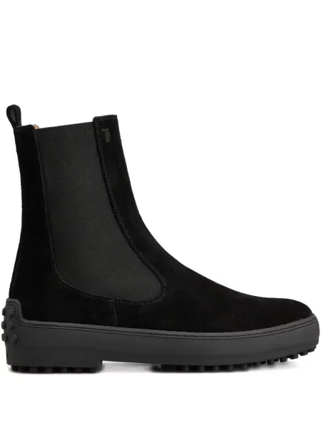 Botine chelsea Tod's din piele de căprioară negru