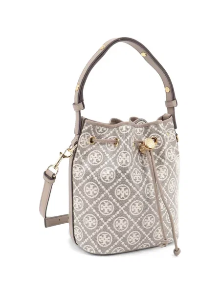 Geantă Tory Burch cu cordon gri
