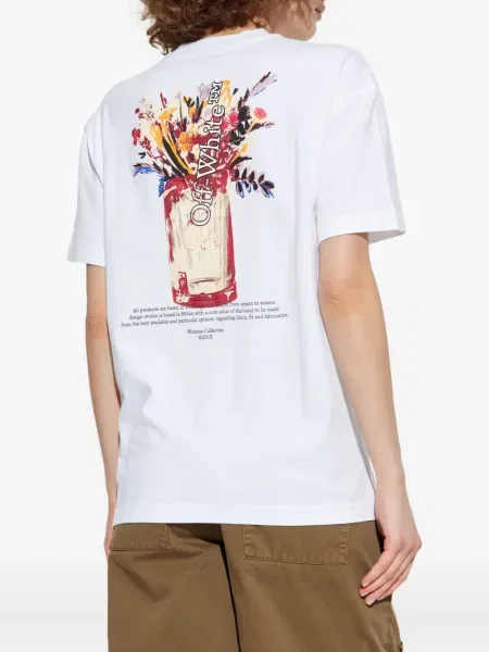 Tricou Off-white cu imagine alb