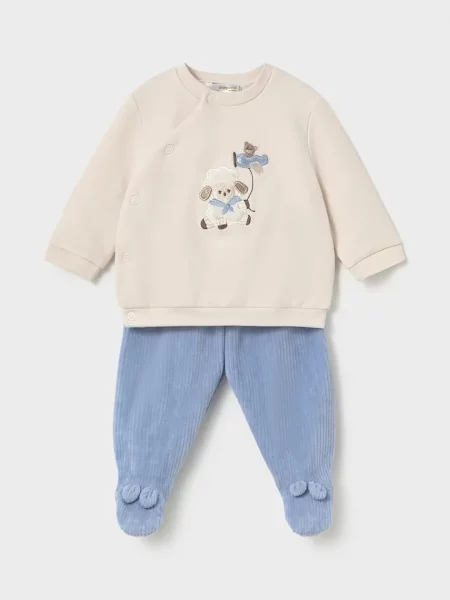 Mayoral Newborn komplet trenirka za bebe s pamukom plava