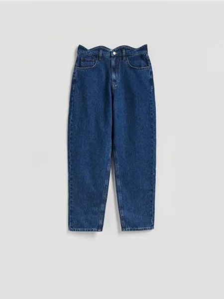 Reserved Джинси mom fit синій