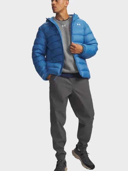 Пуховик Under Armour с капюшоном голубой