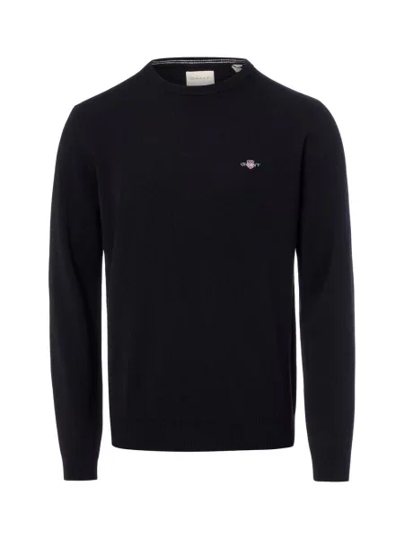 Gant sweter wełniany Mężczyźni Wełna M czarny