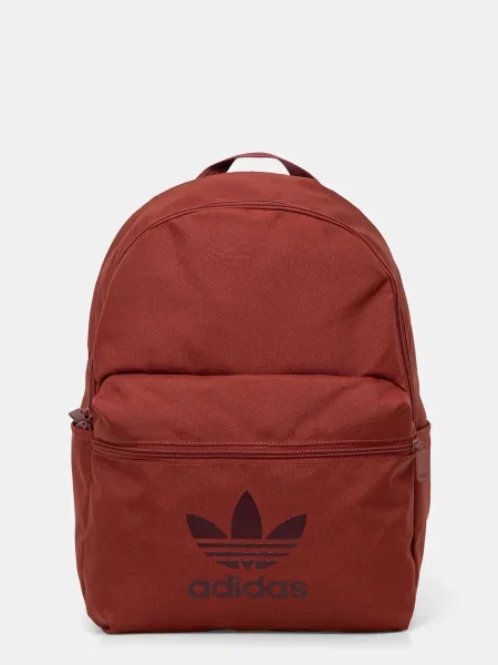Раница adidas Originals Adicolor червено голям с принт винено червено
