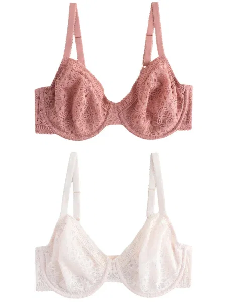 Next Sutien ecru / pastel roșu