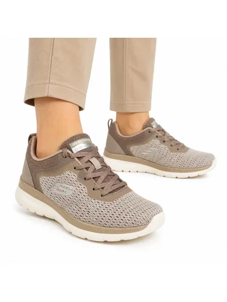 Buty sportowe Skechers BOUNTIFUL QUICK PATH beżowe