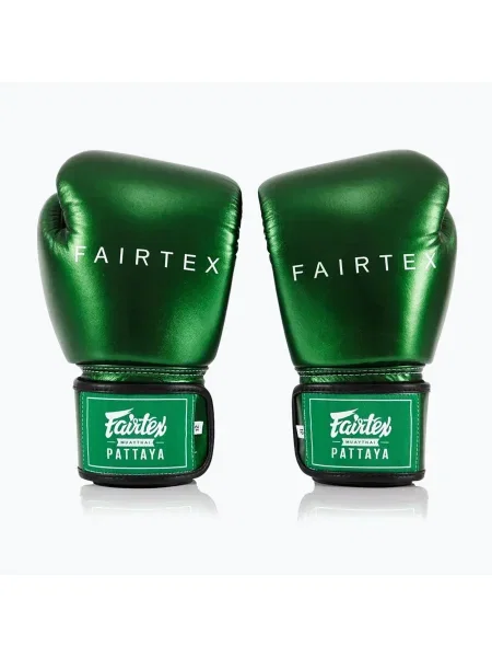 Боксови ръкавици Fairtex Metallic зелени