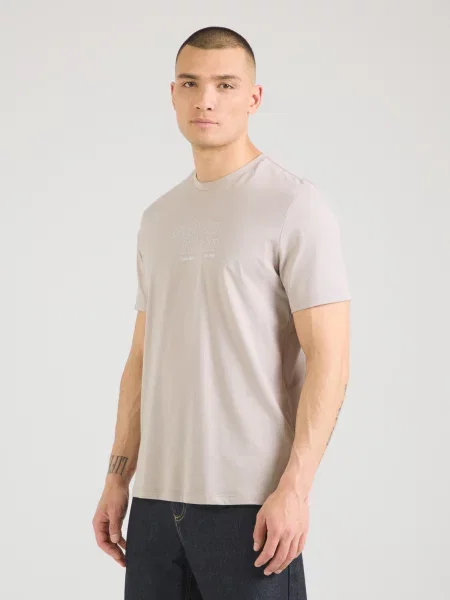 Tričko Calvin Klein Jeans béžová