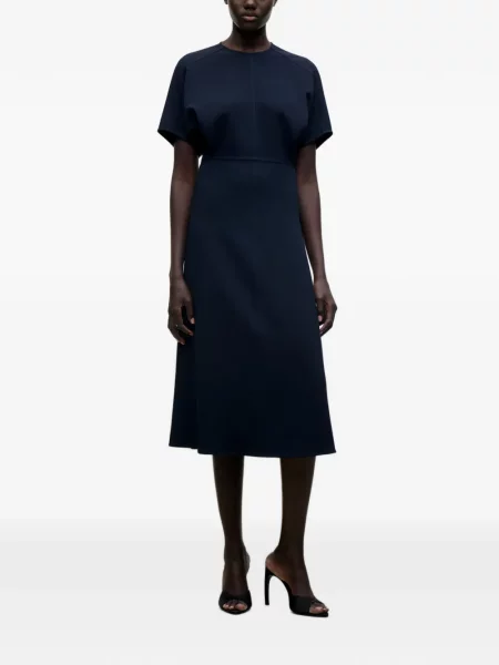 Rochie midi Victoria Beckham albastru