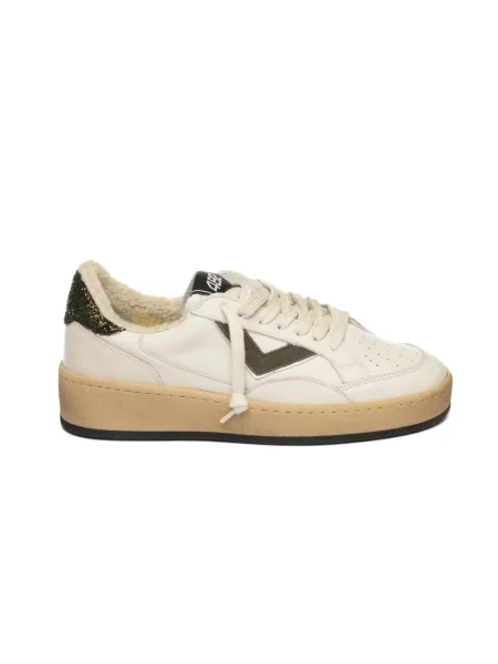 Sneakersy 4b12 skórzane białe