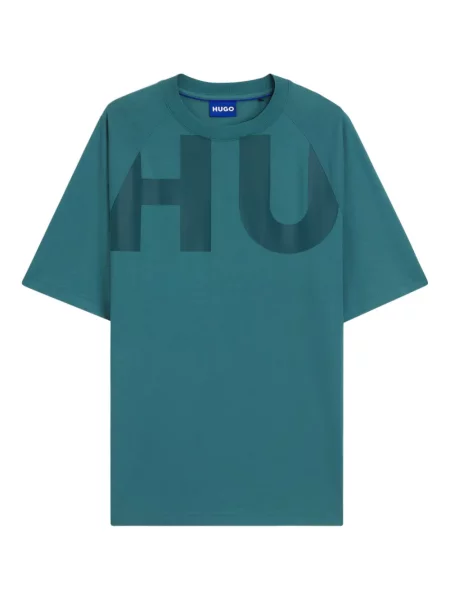 Tricou Hugo cu imagine albastru