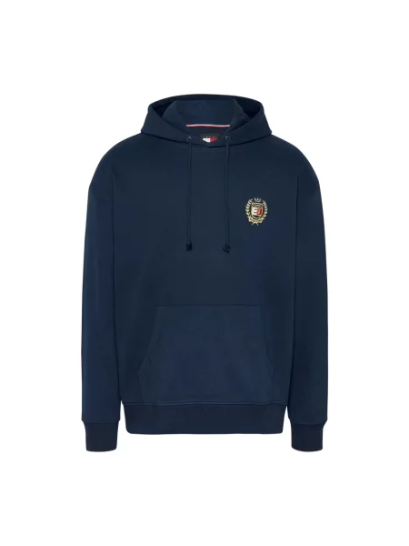 Bluza z kapturem Tommy Jeans niebieska