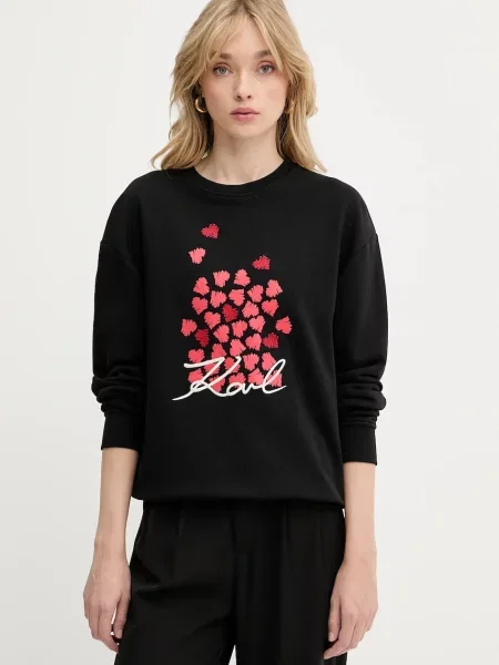 Karl Lagerfeld bluza z nadrukiem czarny