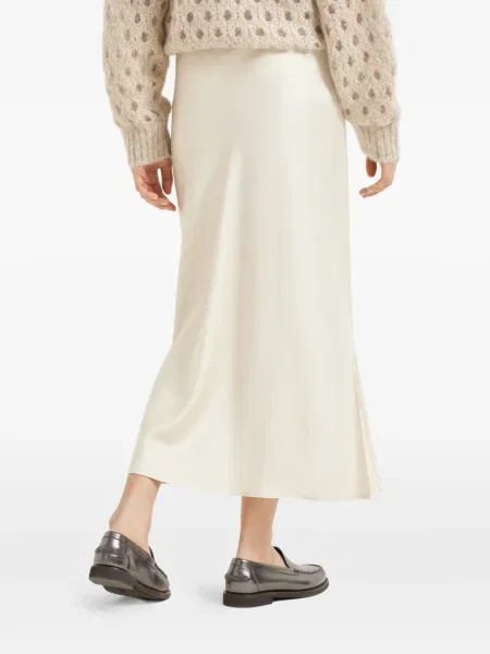 Fustă midi Brunello Cucinelli până la genunchi