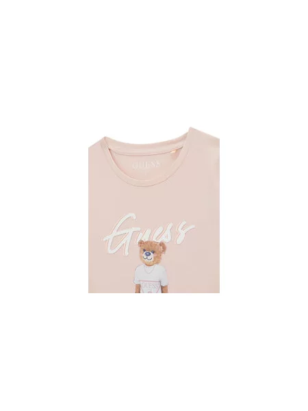 Guess T-shirt Regular Fit ružičasta