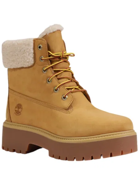 Impermeabil pantofi Timberland din nubuc cu platformă bej