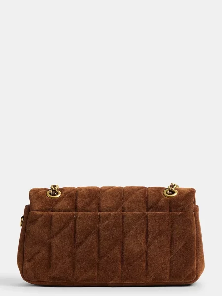 Замшева сумочка Coach Tabby 26 коричневий
