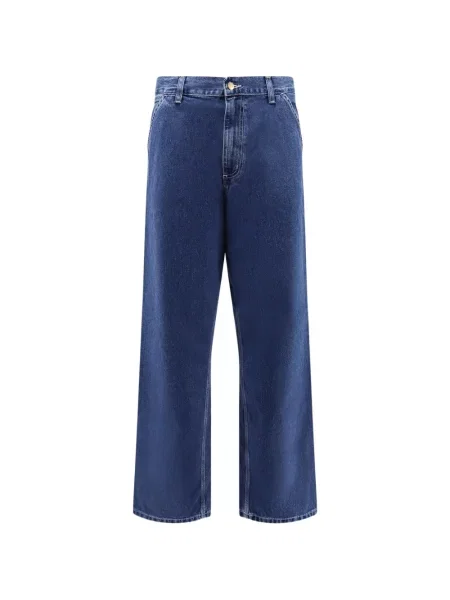 Blugi cu picior larg Carhartt Wip albastru