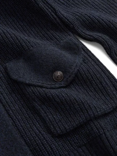 Apykaklė kardiganas Ralph Lauren Rrl mėlyna