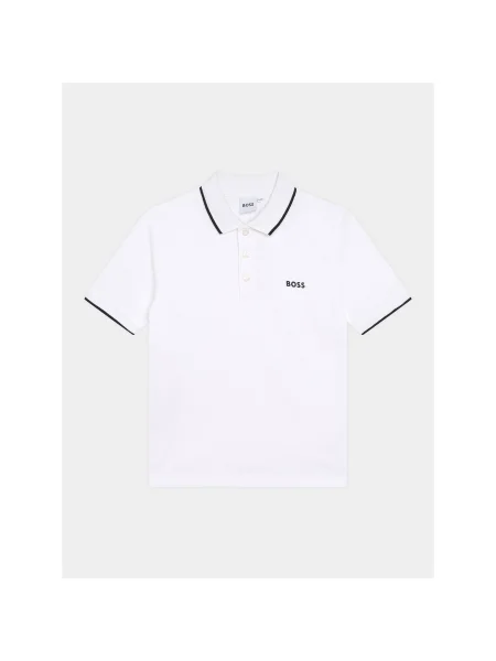 BOSS Kidswear Tenisz póló fehér