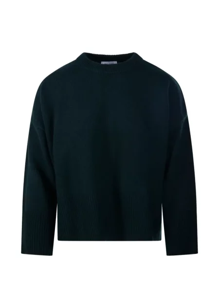 Pulover Beyou cu decolteu rotund verde