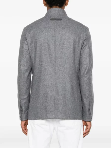 Яке Zegna джобове с копчета сиво