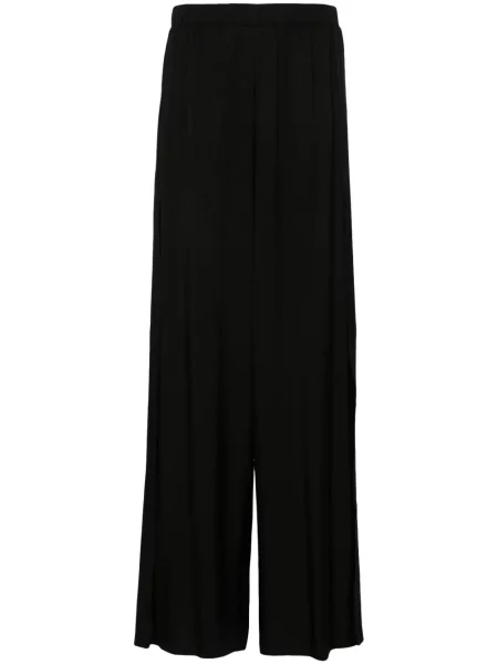 Pantaloni Federica Tosi din țesătură twill negru