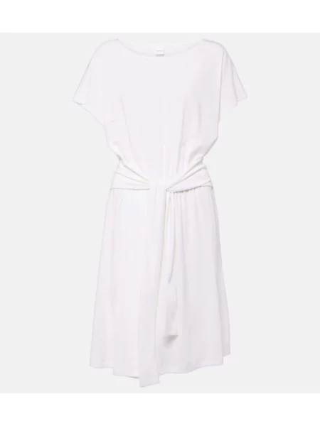 Rochie midi Max Mara din jerseu până la genunchi de costum alb