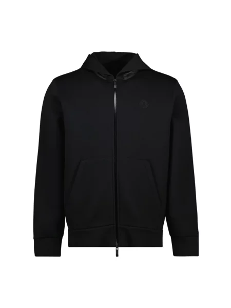 Bluza Moncler skórzana czarna