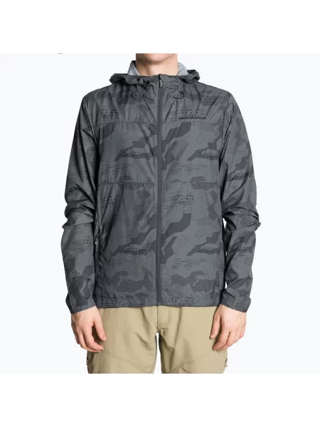 Cyklistická bunda Endura Hummvee Windshell grey camo šedá